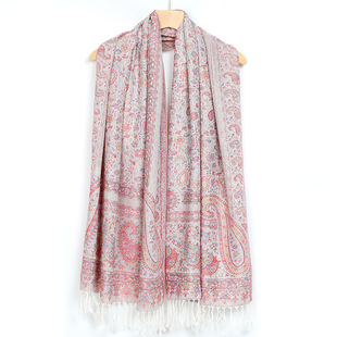 Foreign Trade Hot Selling Retro Ethnic Style Popular High-Level Atmosphere Jacquard Cashew Shawl Scarf Arab