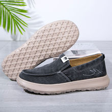 2025春秋加厚男鞋厚底新款老北京布鞋单鞋休闲圆头商场同款一脚蹬