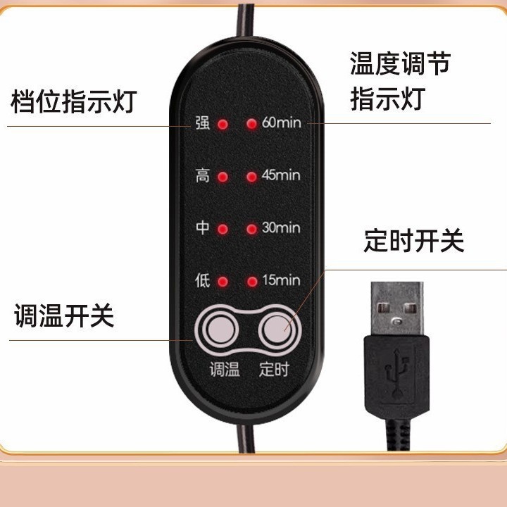 電気加熱骨枕ビロード艾草枕艾灸枕多機能ネック枕ラベンダー加熱頚椎枕|undefined