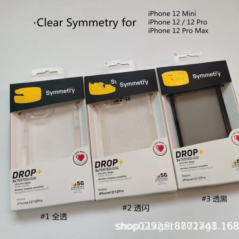 For IPHONE16 anti-fall mobile phone case S25 anti-fall OTT transparent glitter 7P colorful SYMMETRY Apple 13