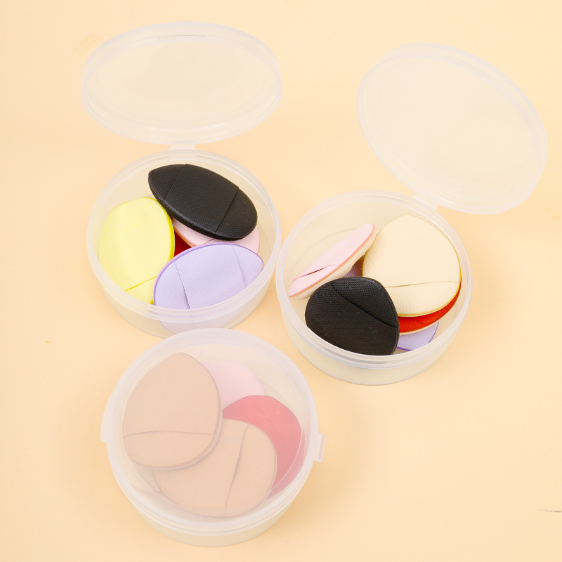 Cojín de aire para dedos al por mayor, soplo de polvo, húmedo y seco, mini corrector de la punta del pulgar, base líquida pequeña, maquillaje con esponja, maquillaje