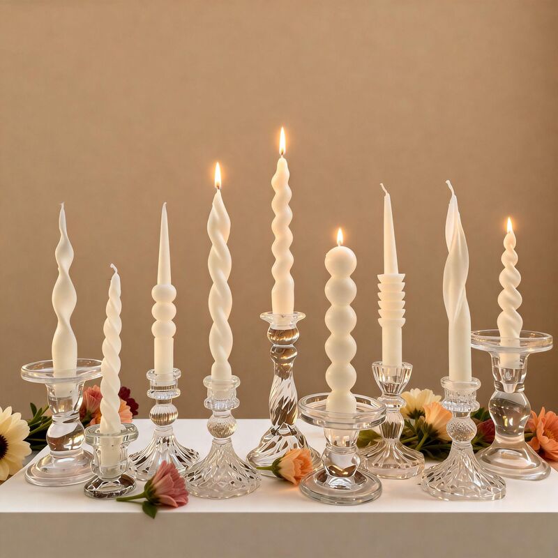 Wholesale White Threaded Long-Stem Candles for Home Use, Smokeless Wedding Hotel Decoration Candles, Props for Home Photography Wholesale White Threaded Long-Stem Candles for Home Use, Smokeless Wedding Hotel Decoration Candles, Props for Home Photography