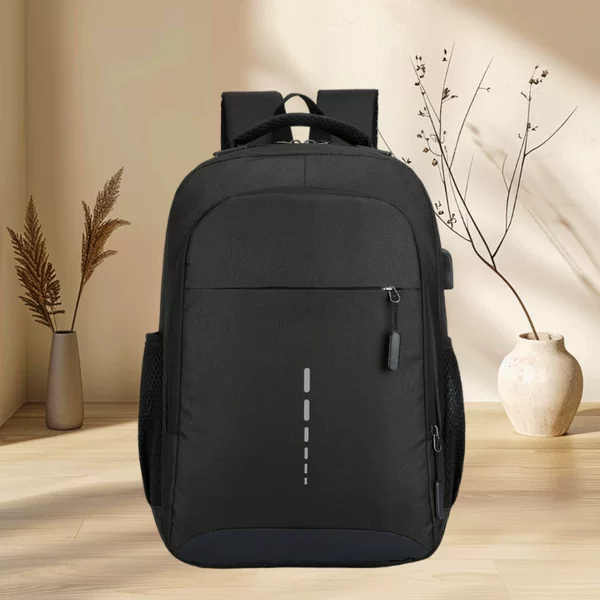 Cross-Border Popular Business Commuter Backpack 16inch Large-Capacity Computer Bag Oxford Cloth Reflective Strip Student Bag Backpack