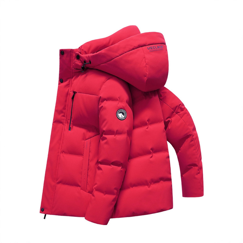 Men's down Jacket Winter New Product Young Business Hooded Thickened Warm Jacket Loose Casual down Jacket
