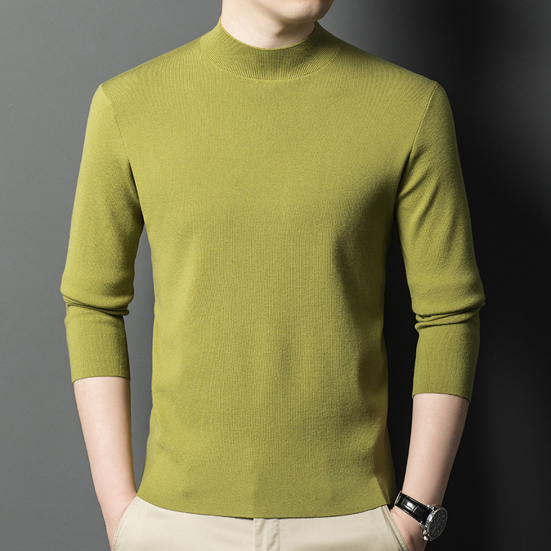 Autumn knitted solid color colored fashionable sweater