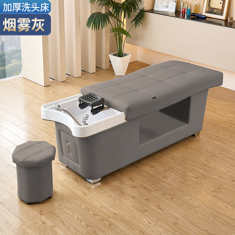 Barbería cama de lavado de cabello especial con calentador de agua de circulación de agua fumigada cama de tratamiento de cabello tailandés salón de belleza cama de cama plana