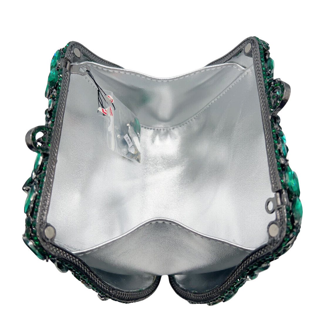 Clutch envuelto cristal de vidrio pesado bolsas de mano diamantes bolsas de cena bolsas de boda bolsas duras