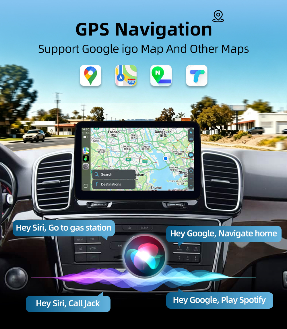 Central control large screen car navigation suitable for Mercedes-Benz GLE W166 GLS X166 2015-2019 carplay