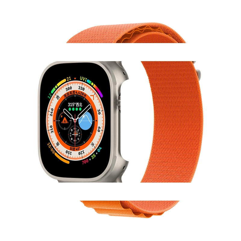 The new model is suitable for AppleWatch Ultra strap 6/7/8/SE nylon woven Apple alpine back ring strap