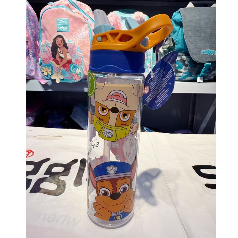 Taza de agua con pajita smiggle australiana Taza ligera y transparente para niños y niñas Taza de agua de 650ml de gran capacidad