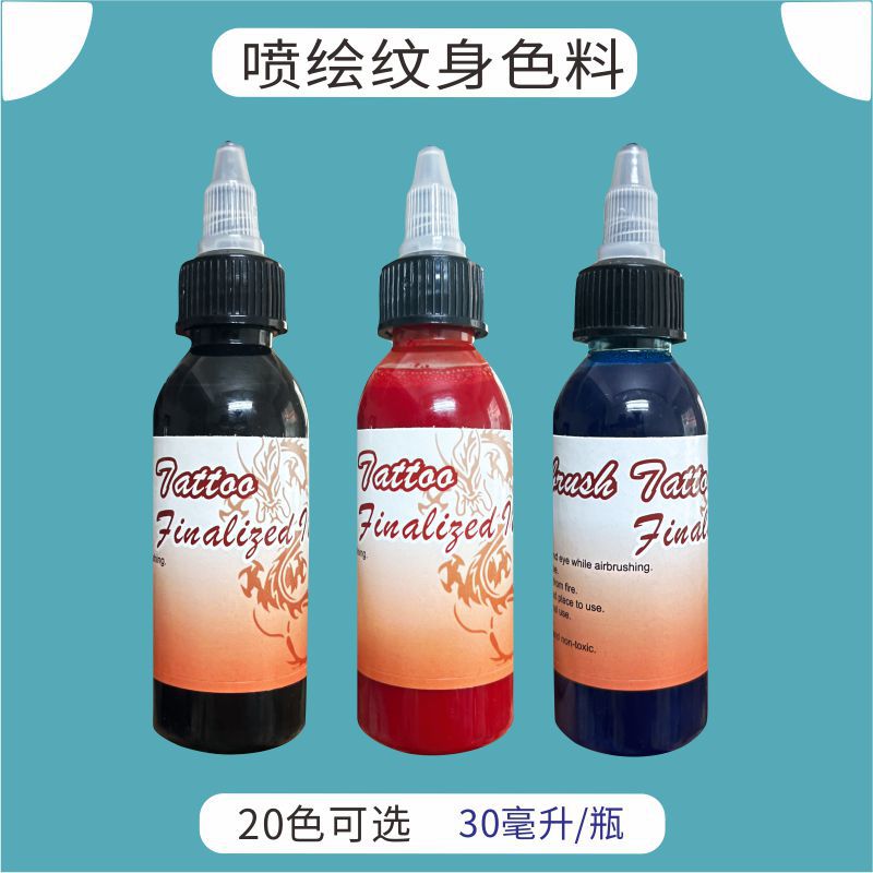 Pintura de tatuaje por pulverización cuerpo humano pintura de tinta de tatuaje desechable color de tinta de tatuaje temporal pulverización normal