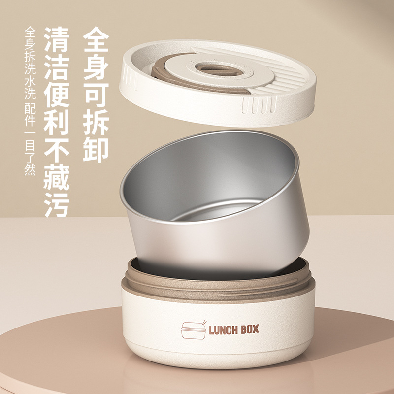 304/316 Fiambrera de aislamiento de acero inoxidable, lonchera portátil, barril de aislamiento, estudiante de oficina, caja bento sellada con tapa