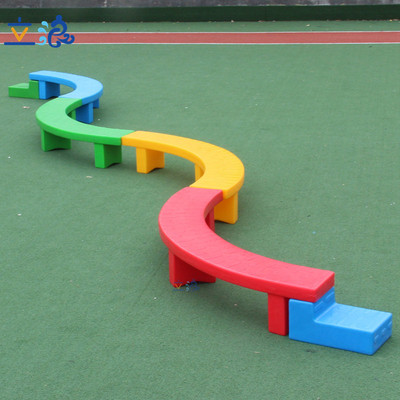 幼兒園戶外體育器械-獨木橋兒童感統器材S型平衡木*早教運動玩具