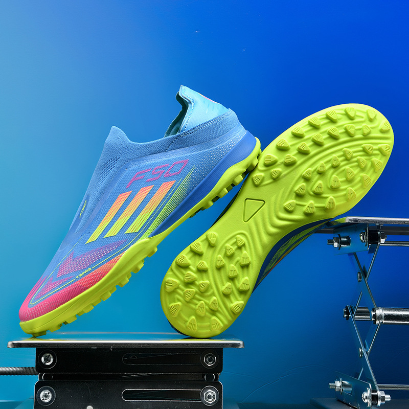 Zapatos de Fútbol de Corte Bajo F50 en Cuero Sintético y Caucho, para Césped Artificial