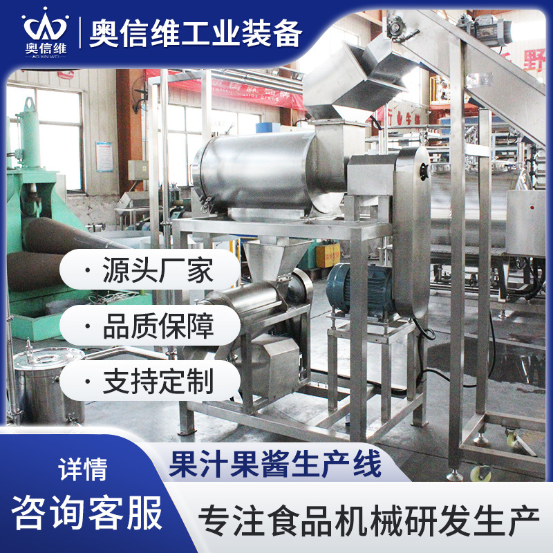 枣汁加工全套机械 大型芒果原浆加工设备 芒果去皮榨汁设备