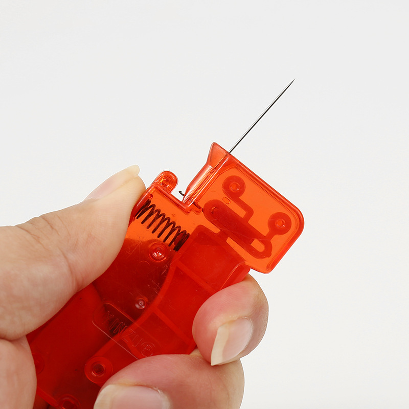 Accesorios de coser a mano punción de agujas de plástico herramientas de bordado de bordado de punto cruzado con resorte punción de alta calidad