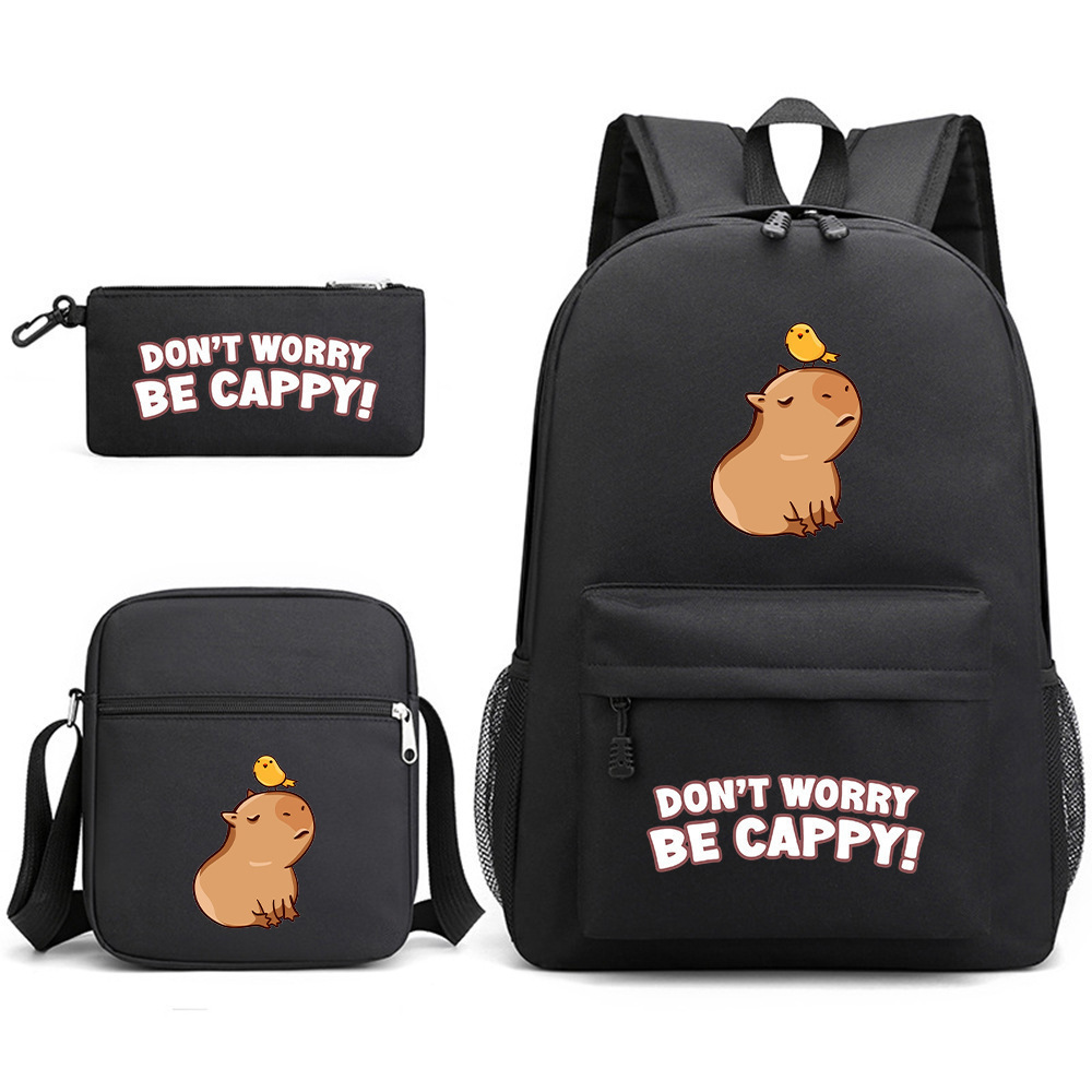 Mochila de tres piezas, mochila para hombres y mujeres, mochila a prueba de salpicaduras [una también es precio al por mayor] mochila de espalda protectora