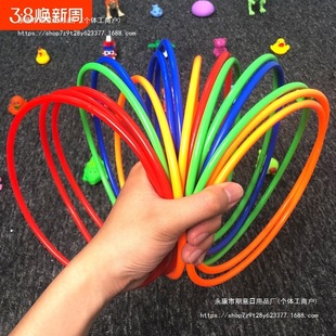 Ring Set for Street Stalls, Complete Set of Stall Rings, Night Market Plastic Hollow Toys, Plastic Prize Set for Children's Weddings