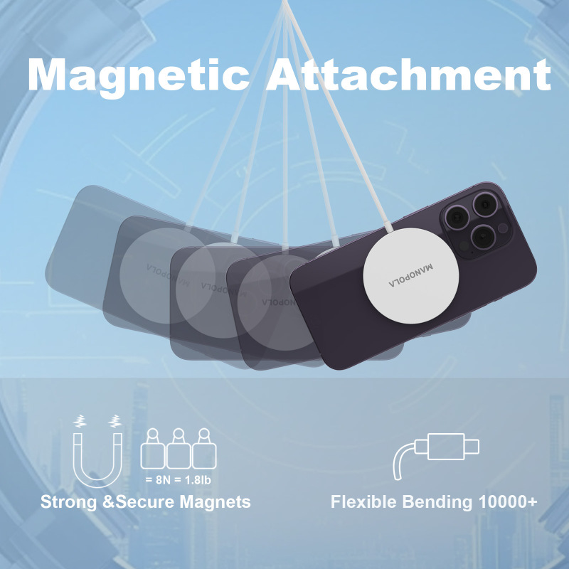 新しいプライベートモデルの超薄型 magsafe 磁気ワイヤレス充電器は、Apple 15 iphone16pro 磁気吸引に適しています|undefined