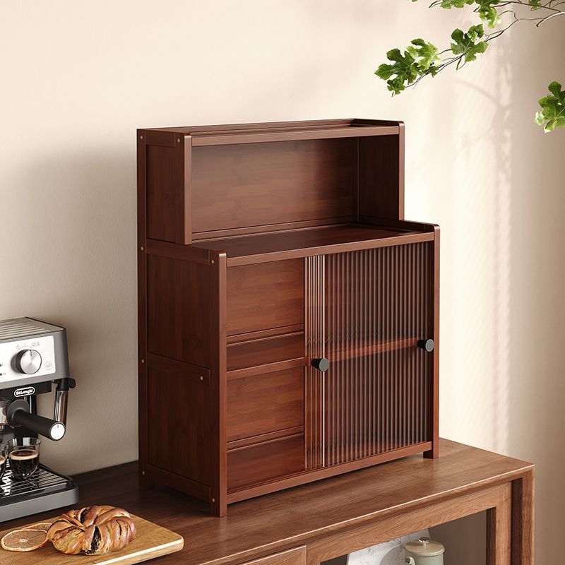 Sideboard Kitchen Countertop Spice Storage Rack Home Living Room Dustproof Water Cup Tea Set Storage Cabinet Tableware Storage Cabinet