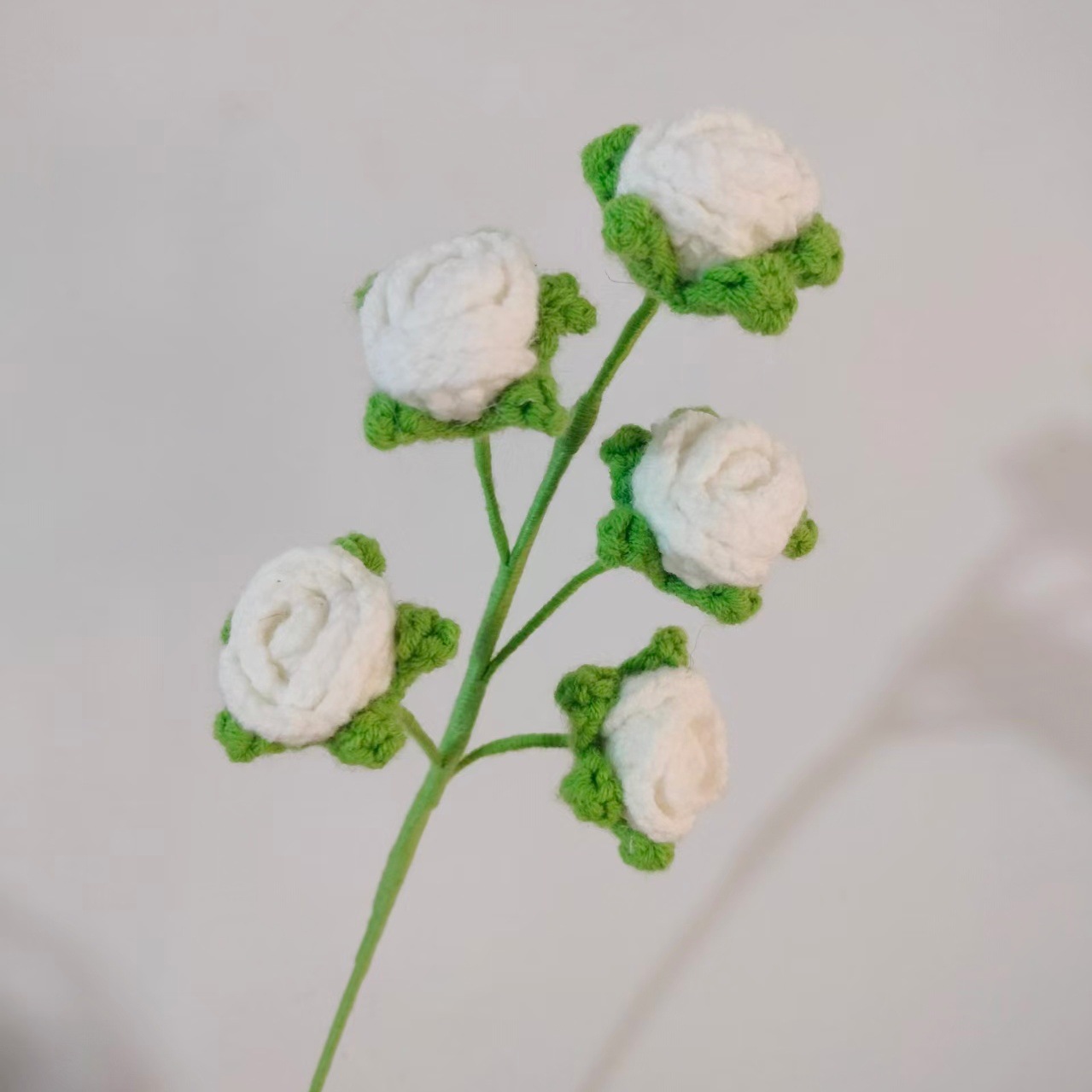 5송이 버블 로즈 ~ 화이트