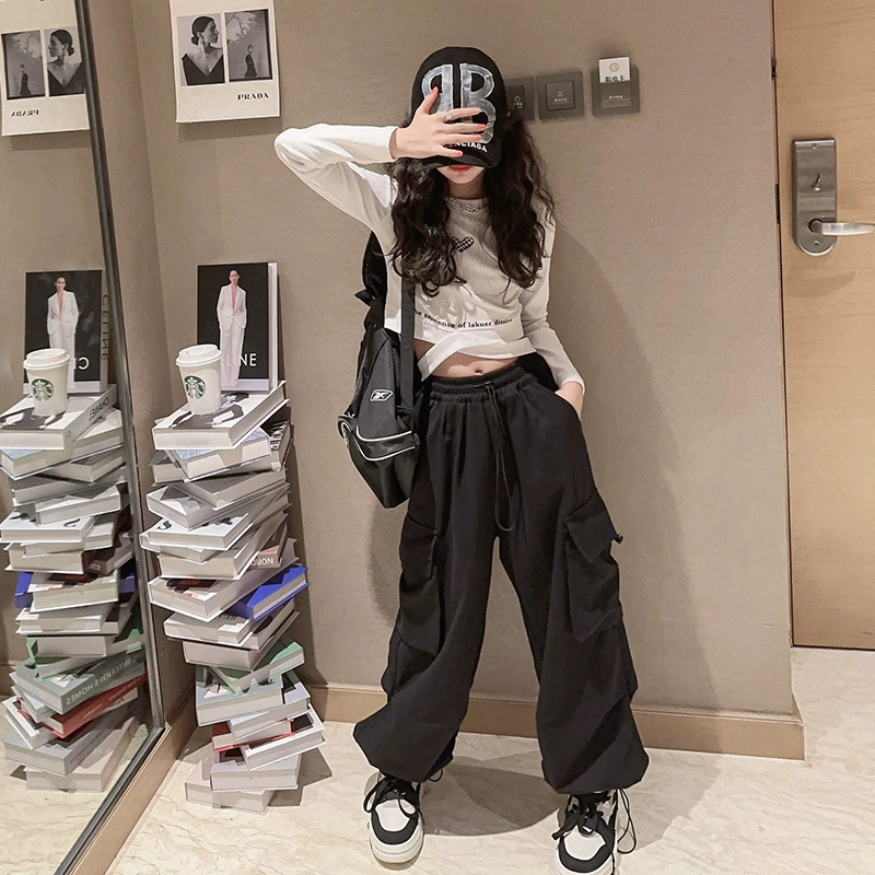Autumn set, long-sleeve, trousers, internet celebrity, for teenagers, children's clothing