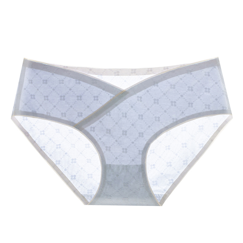 Ropa interior de mujer embarazada algodón de mujer entrepierna antibacteriana verano embarazada delgada temprana, media y tardía talla grande ropa interior de algodón de cintura baja sin costuras