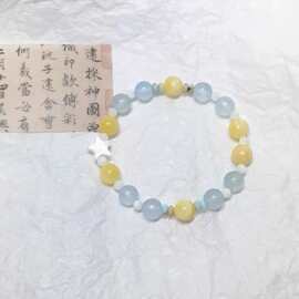 2023年新款海盐芝士串珠手链转运连连手串闺蜜礼物女批发