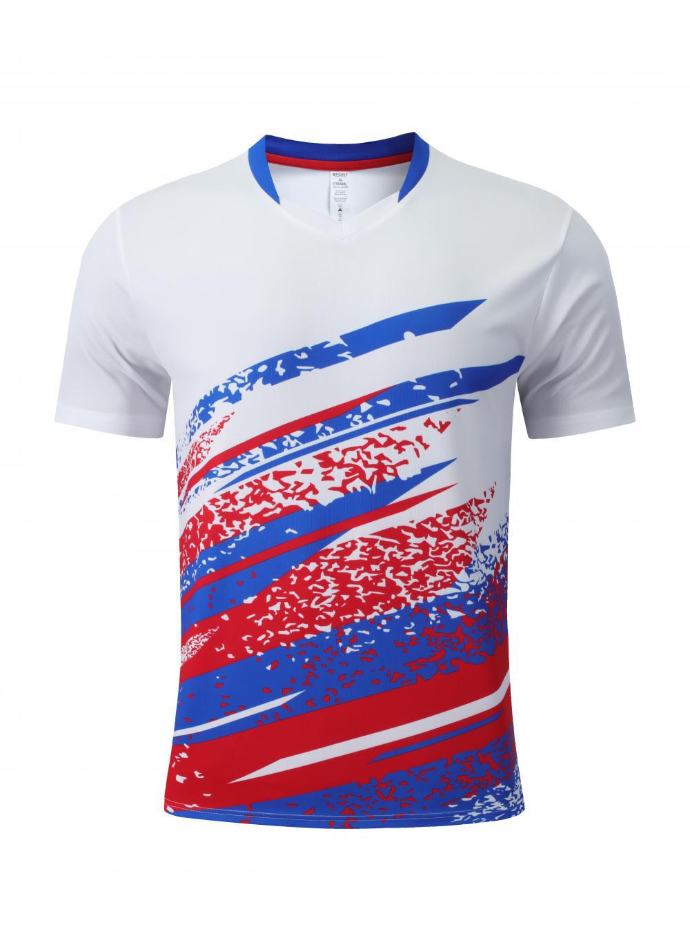 Promoción de chaqueta de bádminton para hombres y mujeres tenis de mesa voleibol V-cuello chaqueta de chaqueta de bádminton de secado rápido transpirable