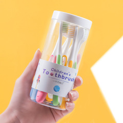 The Adventures of Mavericks manufacturer supplies 8 transparent bucket children's toothbrushes, soft bristles, four colors, large size