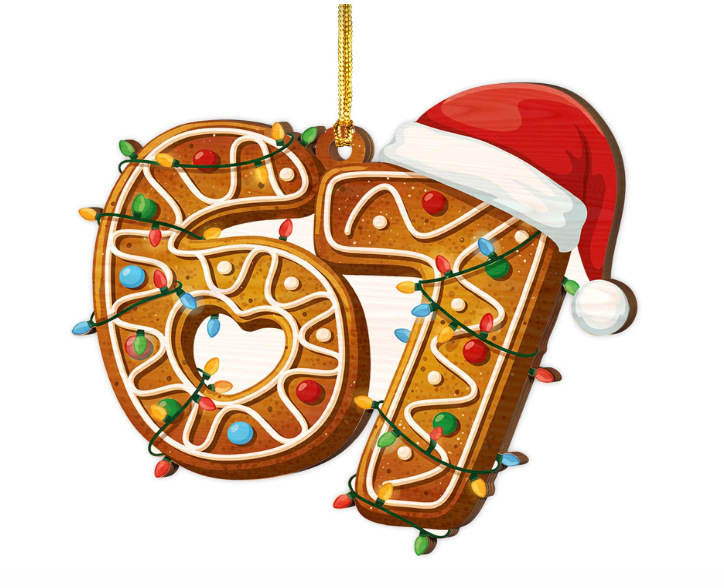 Ventas transfronterizas calientes seisseven67 seis siete decoraciones de Navidad acrílicas decoración divertida