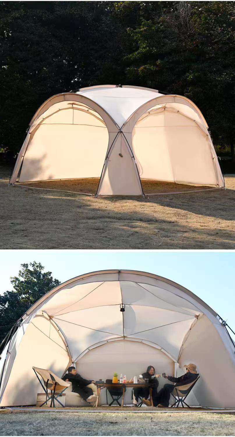 Mongolian Yurt-Style Dome Canopy Two-In-One Extra-Large Tent for Outdoor Camping, Windproof and Rainproof, Factory Wholesale in Stock