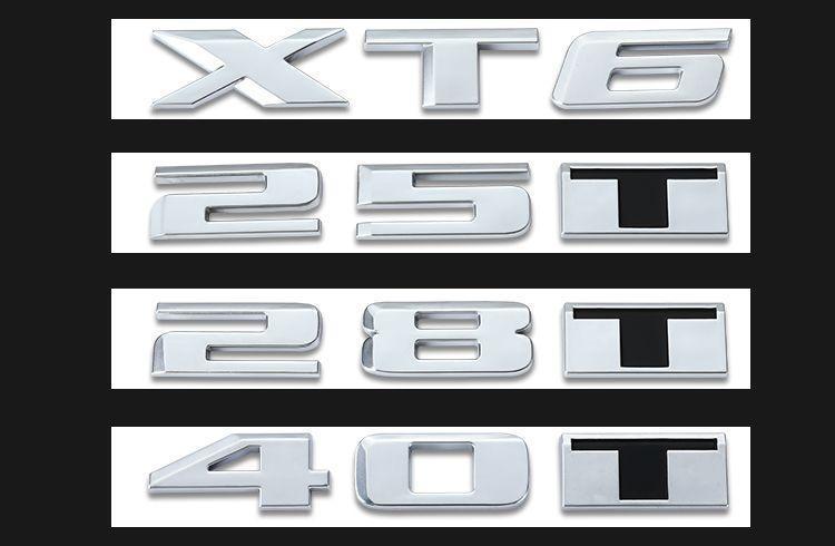 Cadillac lettering CT4 CT5 CT6 car emblem XT4 XT5 XT6 car sticker ATSL Shanghai General black emblem