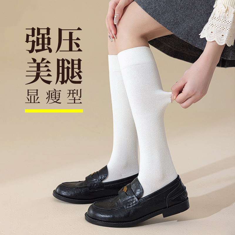Compression calf socks for women to relieve leg fatigue, long socks for standing for long periods, pressure slimming leg socks, black slimming long socks for women Compression calf socks for women to relieve leg fatigue, long socks for standing for long periods, pressure slimming leg socks, black slimming long socks for women