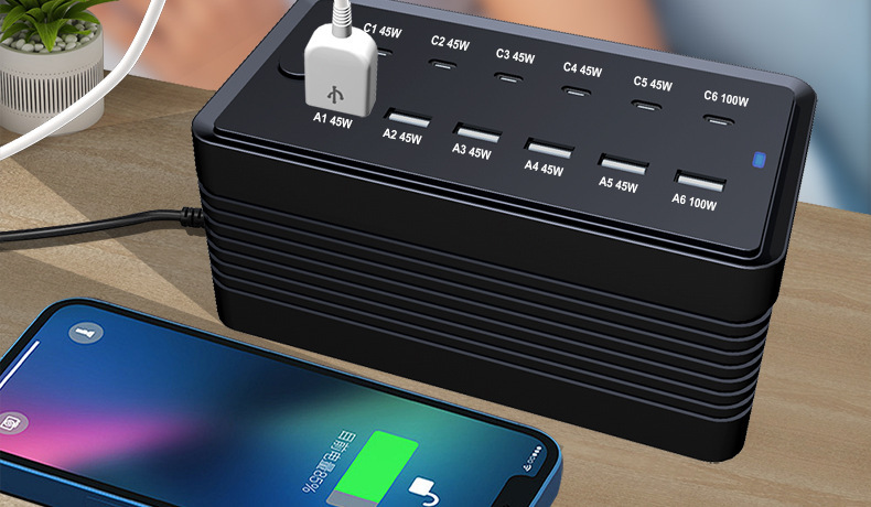 USB Fiş Çok Portlu Şarj Cihazı Apple Android Telefon Uyumlu Hızlı Şarj Çok Fonksiyonlu Yüksek Güçlü Priz