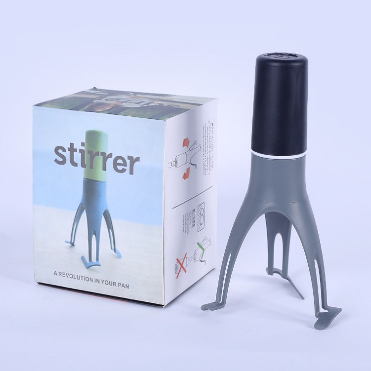 Mezclador de huevos triangular de plástico batedor de huevos mini semiautomático dispensador de crema herramienta de mezcla de alimentos para hornear