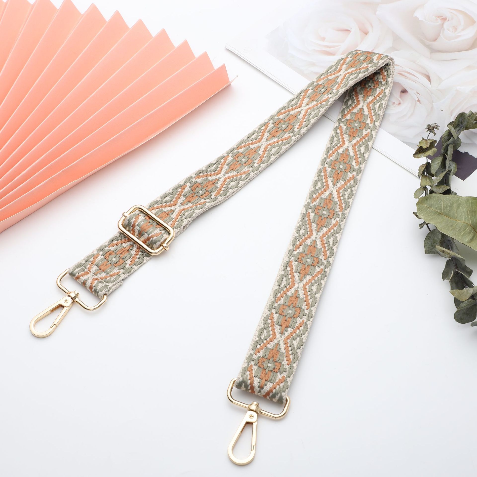 Nylon Flower Sling Strap Bag Accessories display picture 4