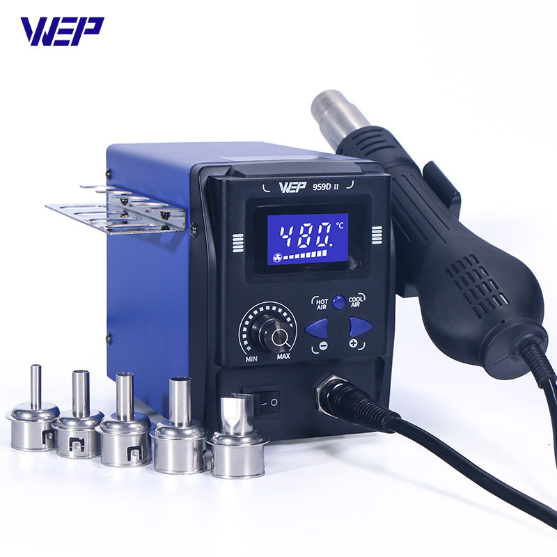 メーカー直販 WEP-858 熱風はんだ付けステーション 恒温調整可能 熱風ガン はんだ付けステーション 修理ステーション 修理工具|undefined