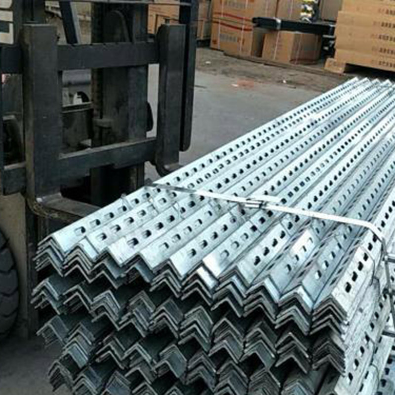 镀锌角钢50*50*5 Q235B国标 万能角铁 等边热镀锌三角铁 加工冲孔