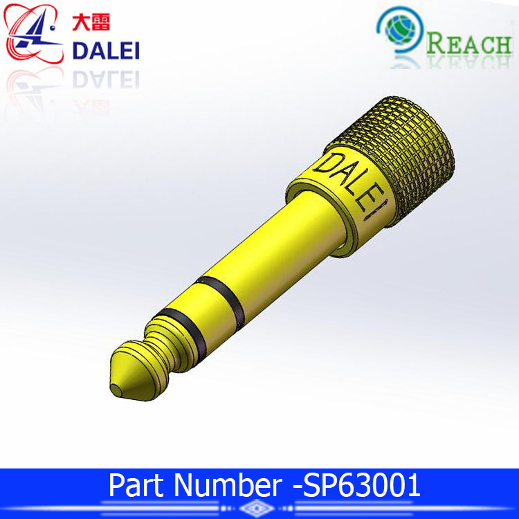 全铜音频6.35插头转3.5 转接头麦克风话筒耳机3.5mm母转6.35公插