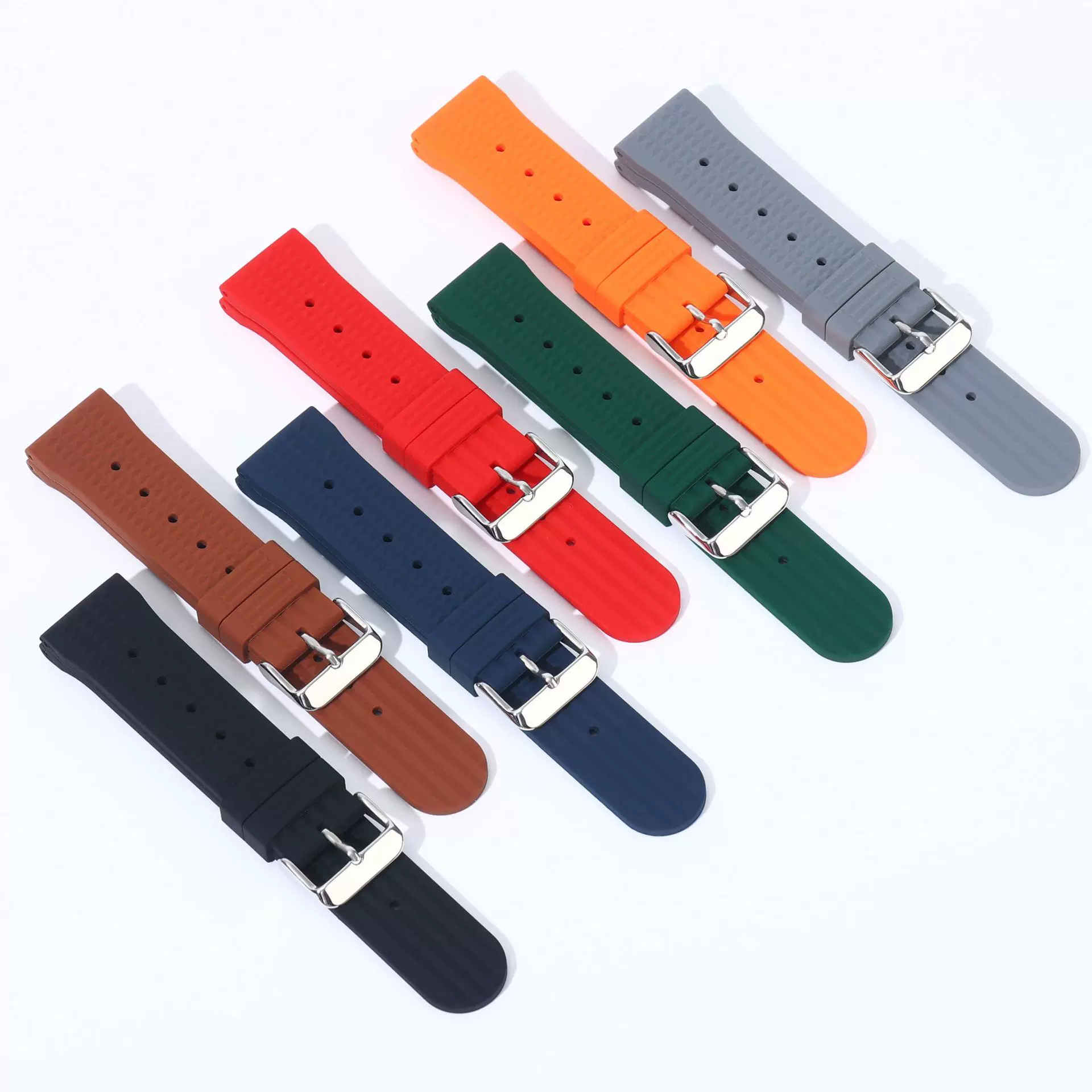 厂家直供智能硅胶表带快拆开关生耳表带20  22mm手表通用配件