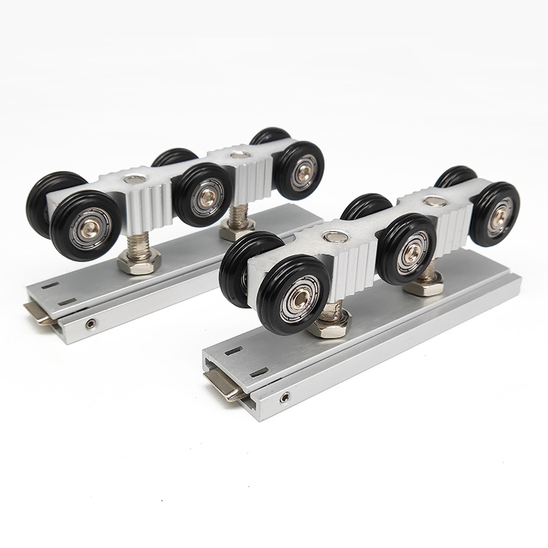 635-6A吊轮自锁型木门滑轮静音吊趟门铝轨道设计导轨