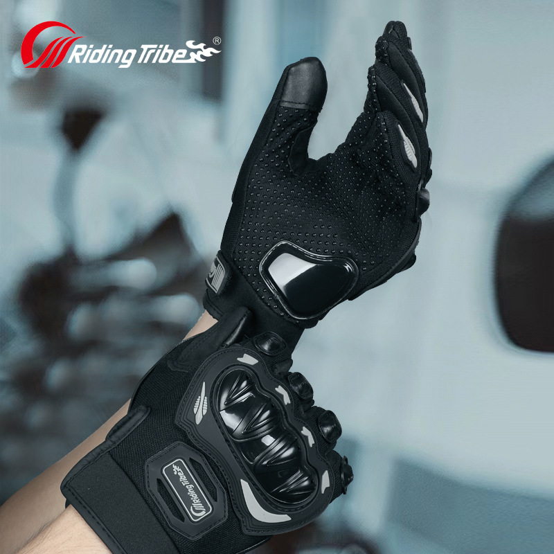 Guantes de montar en motocicleta pantalla táctil guantes de carreras de verano al aire libre Knight guantes de motocicleta resistentes a caídas Four Seasons Universal