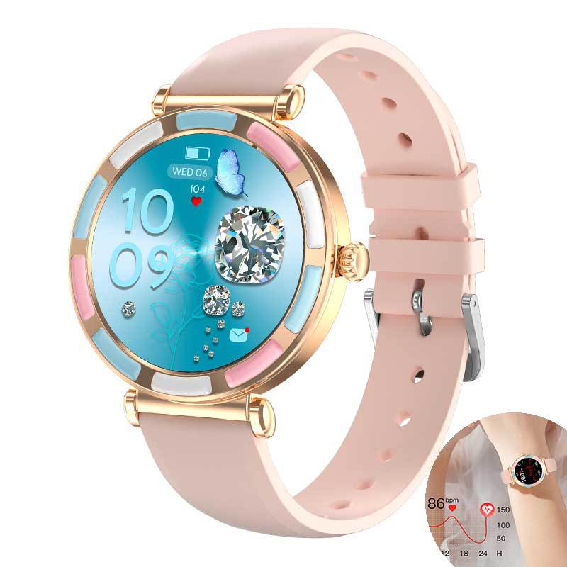 2025 New Women's Fashion Smart Watch P61 Bluetooth Call Sports Watch Dynamic Heart Rate Monitoring Blood Oxygen