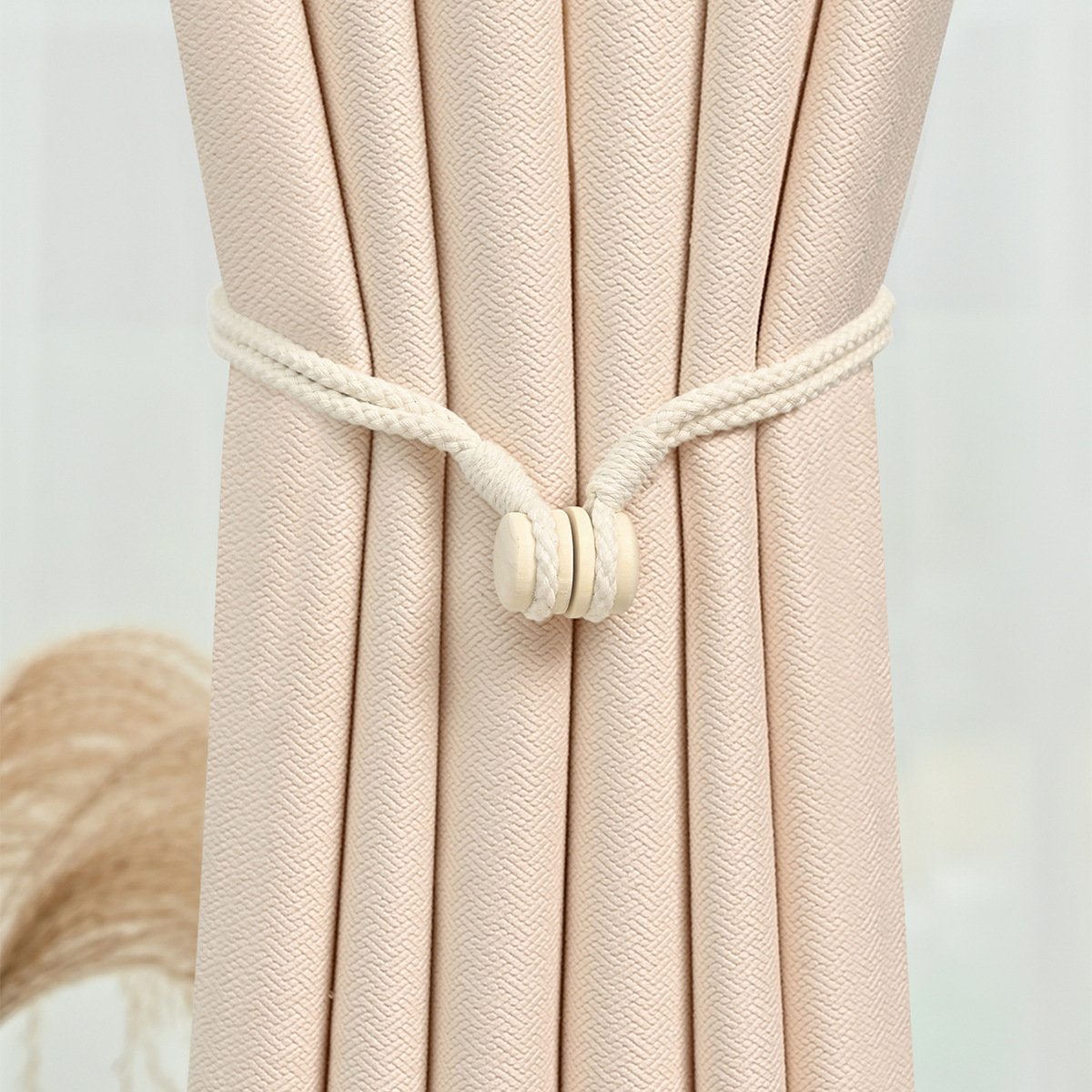 Transfronteriza al por mayor correa de cortinas hebilla magnética correa de cortinas accesorios de cortinas correa general TEMU agente