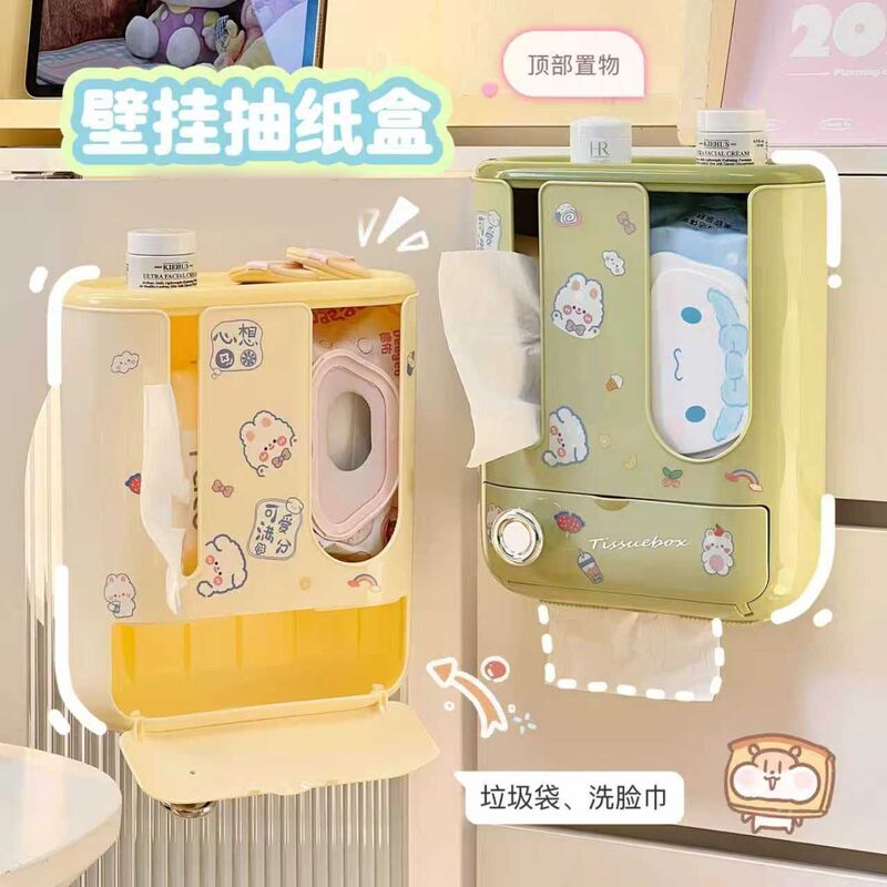 Bathroom Toilet Paper Holder, Multifunctional 3-in-1 Tissue Storage Rack, Wet Wipes Organizer, Tissue Box Bathroom Toilet Paper Holder, Multifunctional 3-in-1 Tissue Storage Rack, Wet Wipes Organizer, Tissue Box