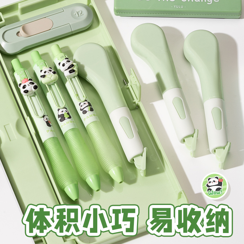 咔巴熊大容量筆式修正帶套裝ins卡通可愛學生便攜塗改帶6m改正帶