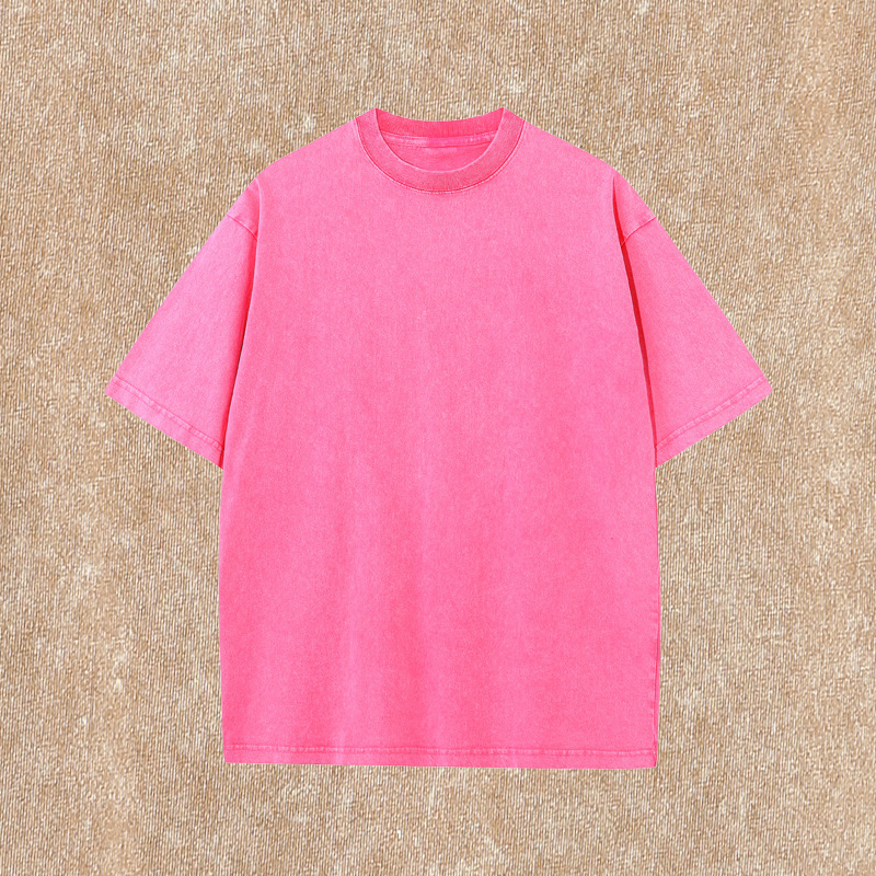 メンズ半袖メンズ Tシャツピュアコットンカジュアルヘビー 230 グラムバティックウォッシュ加工ルーズトップ卸売メンズ Tシャツ