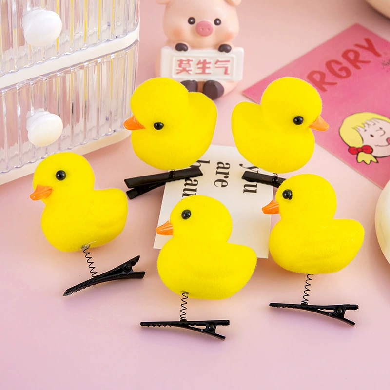 Маленькая желтая утка шпилька головной убор уличные детские милые украшения Путешествия горячие продажи стойло трансграничная маленькая утка шпилька