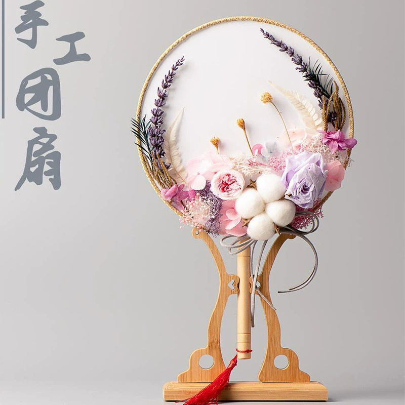 Сухая цветочная группа вентилятор diy материальных пакетов ручной работы вечнорожденный цветок вентилятор день учителя подарочная группа строительство салона на открытом воздухе